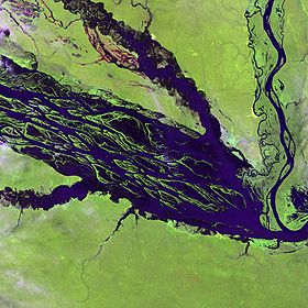 Национальный парк Жау (снимок со спутника)