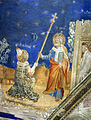 La vie de saint Martial - Remise du baton de saint Pierre (detail) - Voutain est.JPG