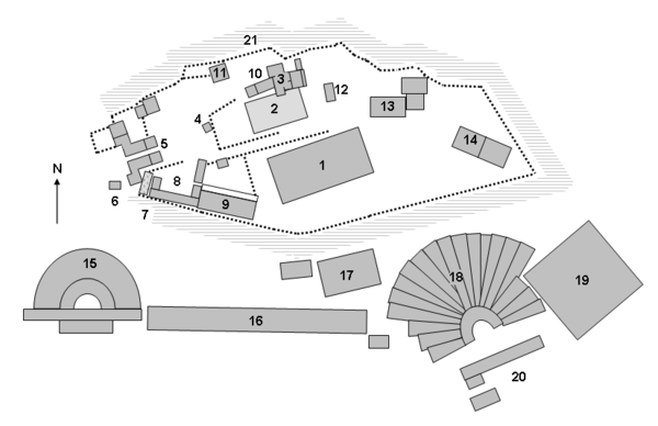 План местности Афинского акрополя