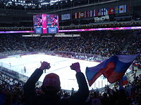 Olympic Winter Games Ice Hockey - Russia againts Slovenia - score 4-2 (12515578553).jpg