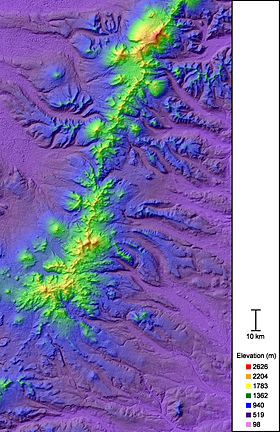 Район вулкана Горный институт. Снимок спутника Терра (НАСА).