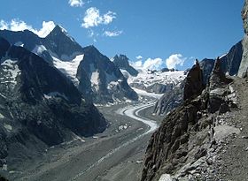 Верхний Алечский ледник и Нестхорн (слева)