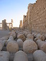 Ruins of the outer arcade in the Temple of Bel Palmyra Syria.jpg
