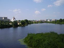 Пруд на Малой Кокшаге в городе Йошкар-Ола