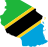 Flag-map of Tanzania.svg