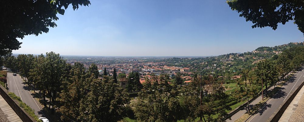 Вид Бергамо с Верхнего города