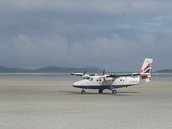 Plane arrival at Barra Airport.jpg