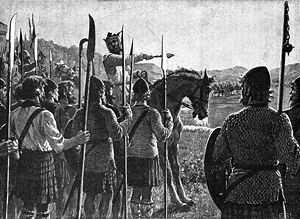 Battle of Bannockburn - Bruce addresses troops.jpg